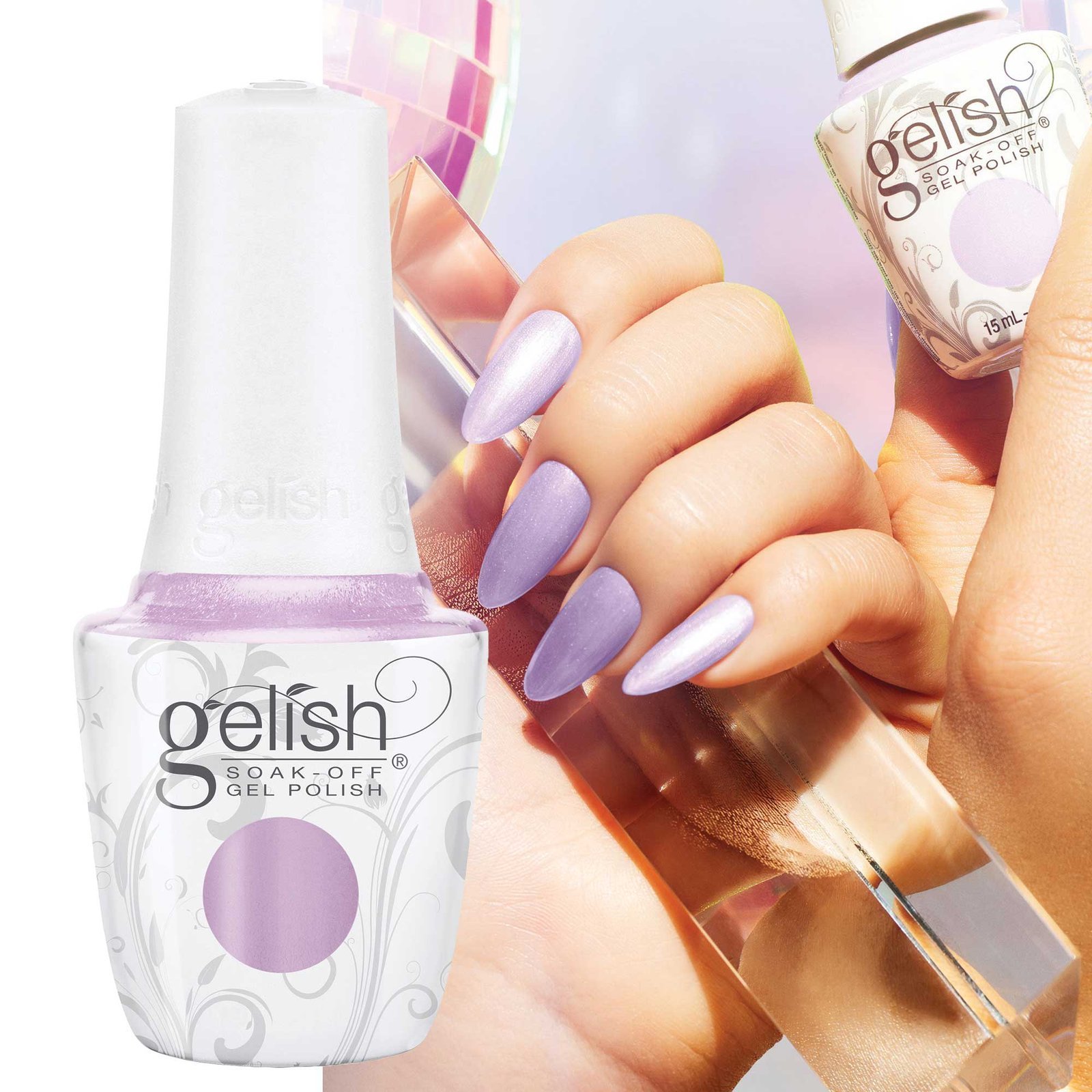Gelish gelinis lakas 15ml. LUCIDLY LAVENDER 1110591