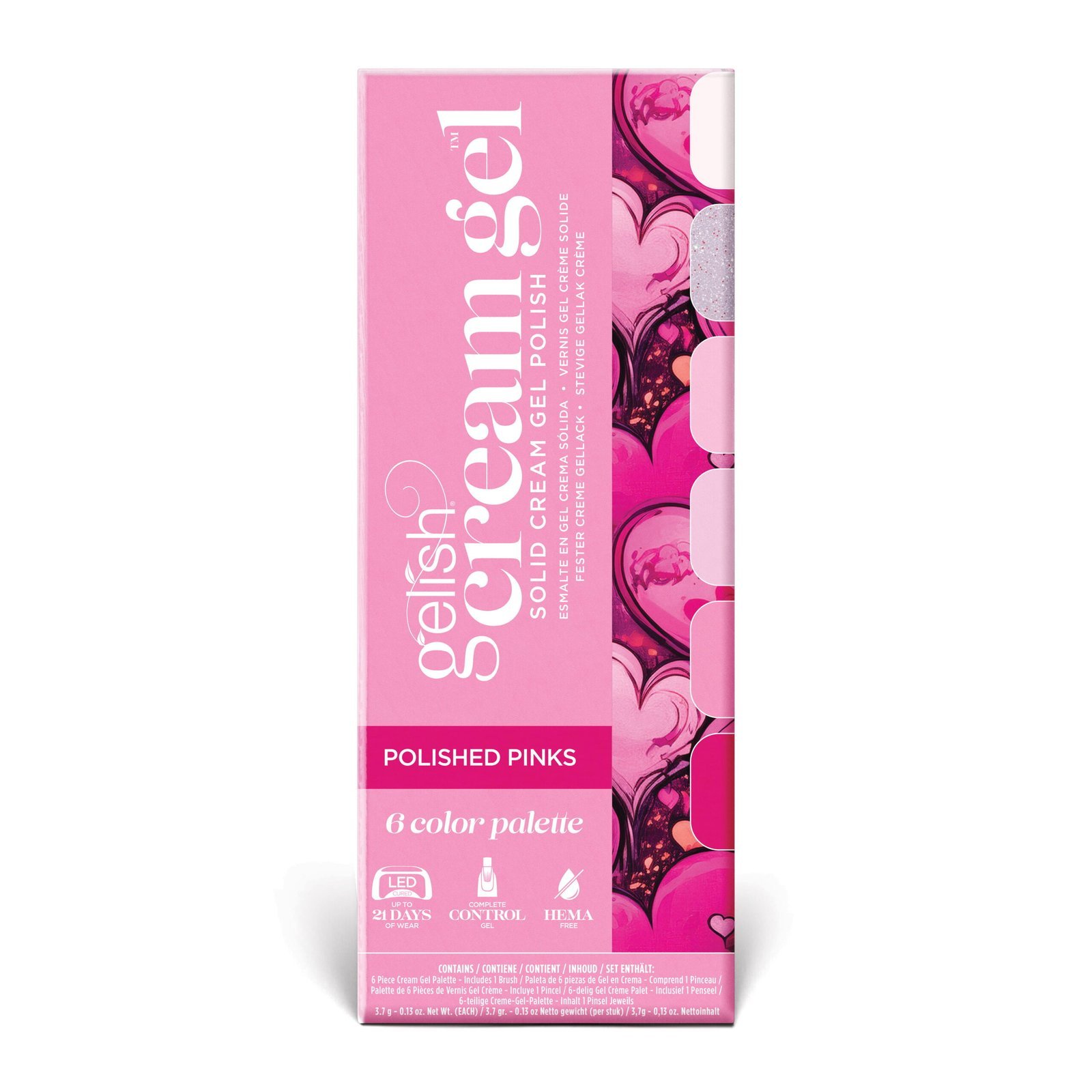 Kreminė gelinių lakų paletė Gelish Polished Pinks 1121821 - Image 2